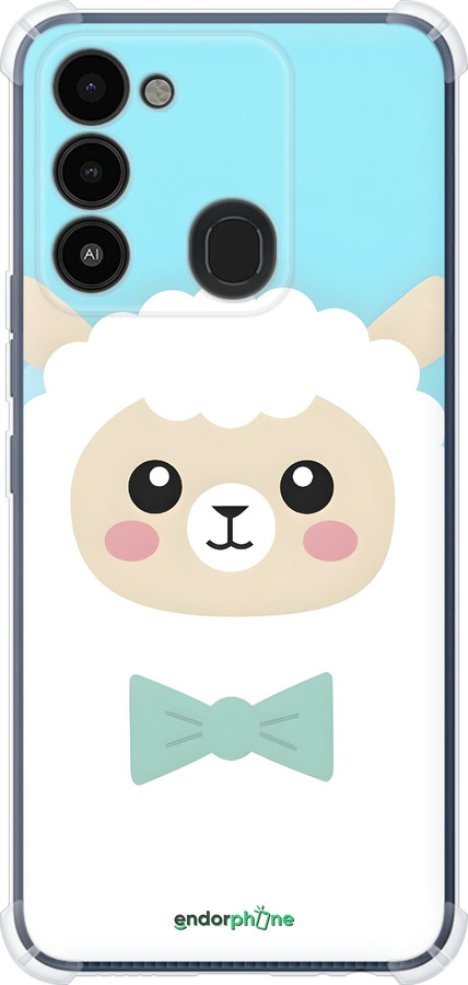 Силикон с усиленными углами чехол Милый барашек для Tecno Spark Go 2022 KG5m - 6355sp-2638 изображение 