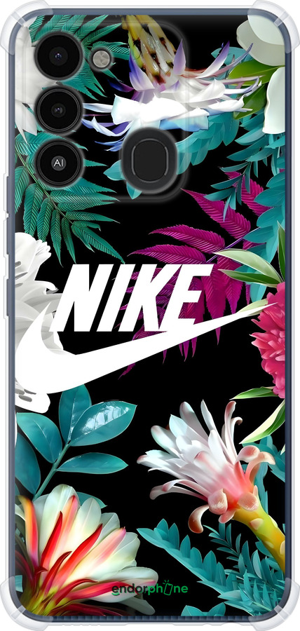 Силіконовий протиударний с посиленими кутами чехол Nike для Tecno Spark 8C KG5k - 6378sp-2680 изображение 
