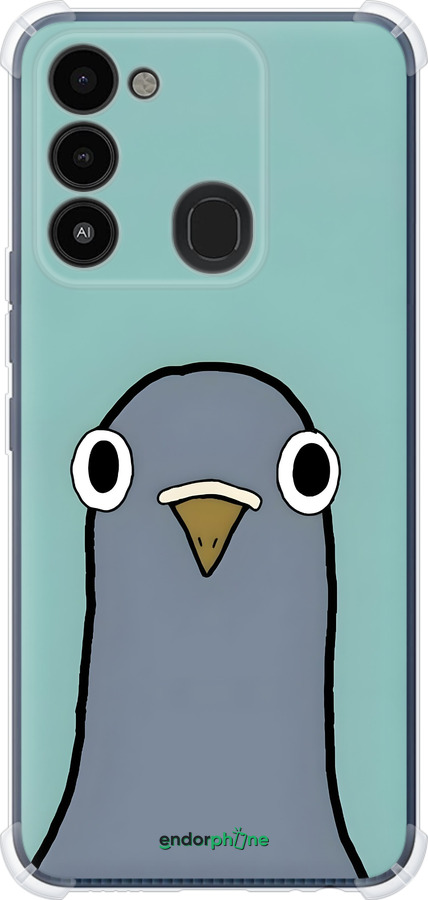 Силикон с усиленными углами чехол Голубь для Tecno Spark Go 2022 KG5m - 6388sp-2638 изображение 