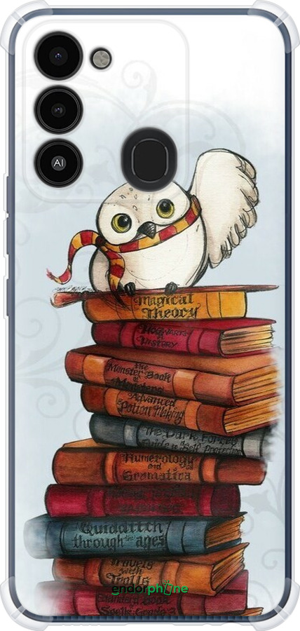 Силикон с усиленными углами чехол Сова и книги для Tecno Spark Go 2022 KG5m - 6436sp-2638 изображение 