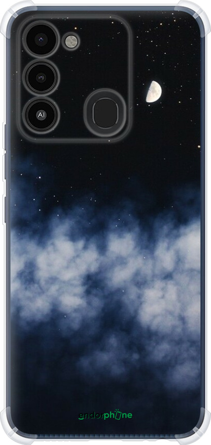 Силіконовий протиударний с посиленими кутами чехол Нічне небо для Tecno Spark 8C KG5k - 6450sp-2680 изображение 