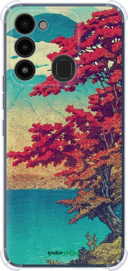 Силикон с усиленными углами чехол С изображением природы для Tecno Spark 8C KG5k - 6469sp-2680 изображение 