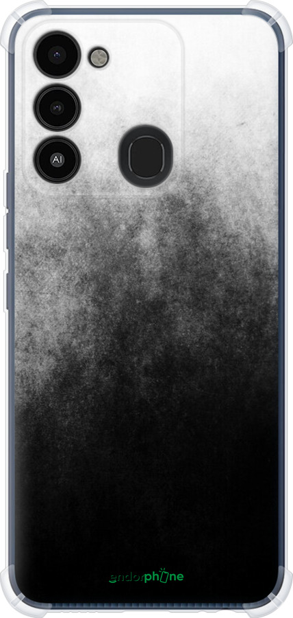 Силіконовий протиударний с посиленими кутами чехол Абстрактна композиція у сірих тонах для Tecno Spark 8C KG5k - 6477sp-2680 изображение 