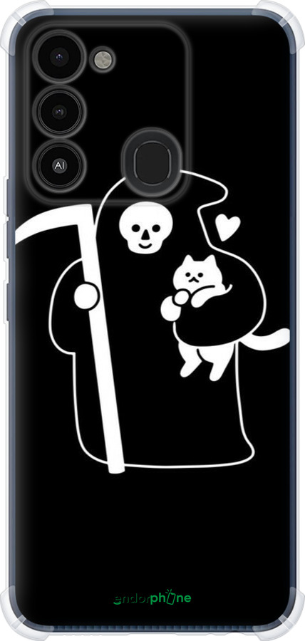 Силикон с усиленными углами чехол С изображением Кошек для Tecno Spark 8C KG5k - 6485sp-2680 изображение 