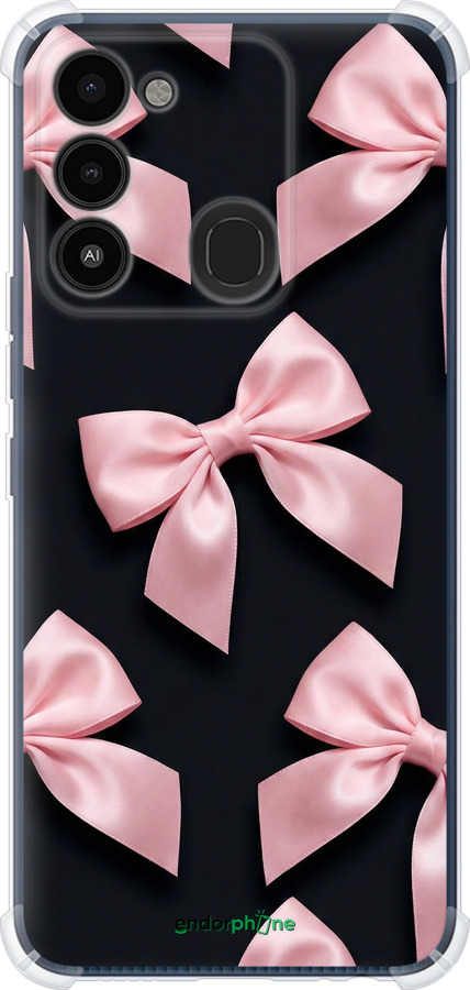Силикон с усиленными углами чехол Coquette Ribbons Dark Coquette для Tecno Spark 8C KG5k - 6767sp-2680 изображение 