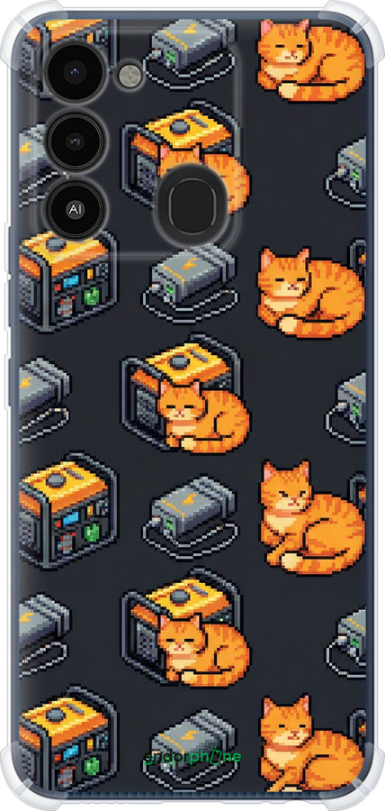 Силикон с усиленными углами чехол Autonomous Zone для Tecno Spark 8C KG5k - 6771sp-2680 изображение 