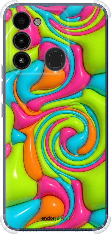 Силикон с усиленными углами чехол Y2K Jelly Dream для Tecno Spark Go 2022 KG5m - 6780sp-2638 изображение 