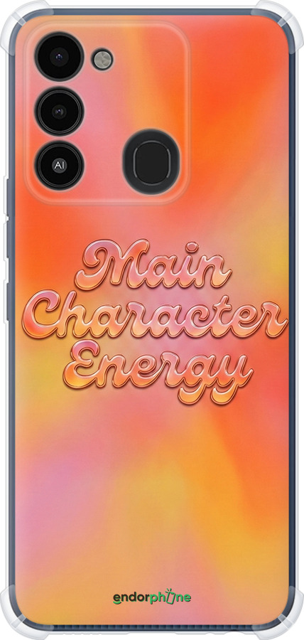 Силикон с усиленными углами чехол Aura Gradient Main Character Energy Aesthetic Y2K для Tecno Spark 8C KG5k - 6783sp-2680 изображение 