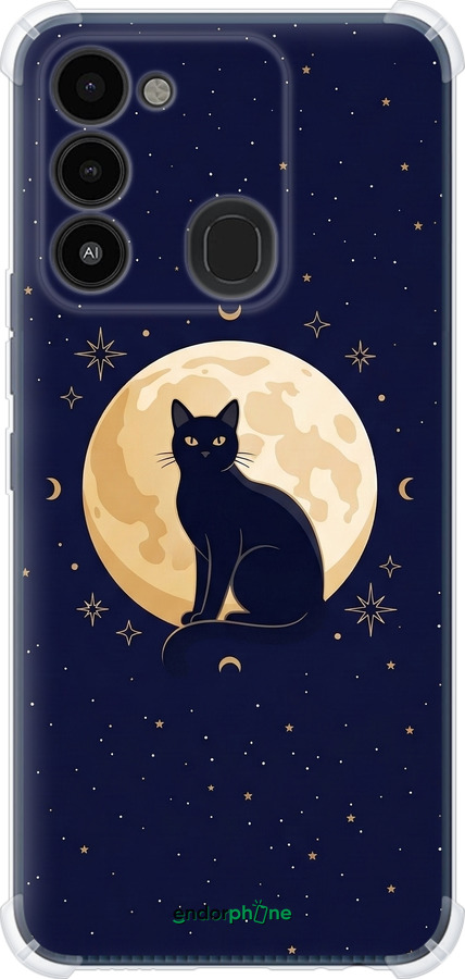 Силикон с усиленными углами чехол Cute Cat Celestial/Witchy для Tecno Spark Go 2022 KG5m - 6787sp-2638 изображение 