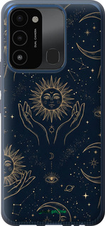 Силиконовый чехол 'Celestial Harmony: Sun & Moon Gold Mystic Pattern' для Tecno Spark 8C KG5k изображение 5
