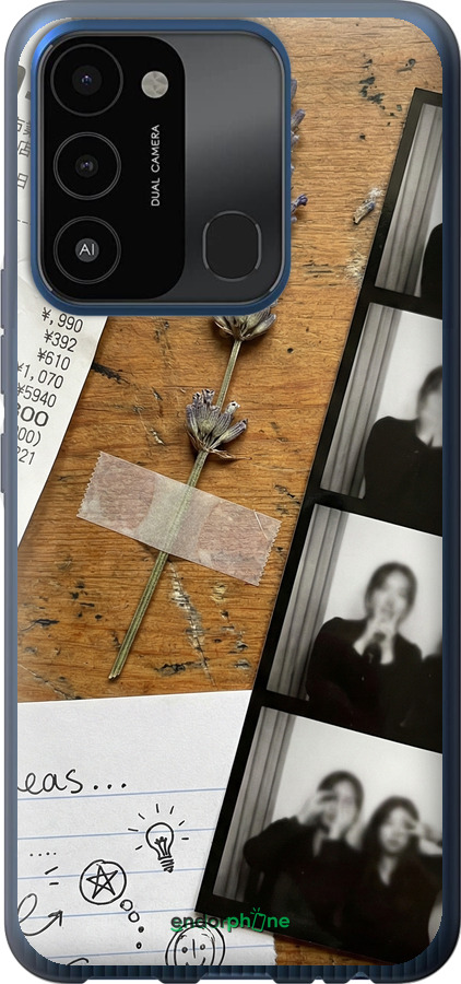 Силиконовый чехол Aesthetic Scrapbook Collage для Tecno Spark 8C KG5k - 6773u-2680 изображение 