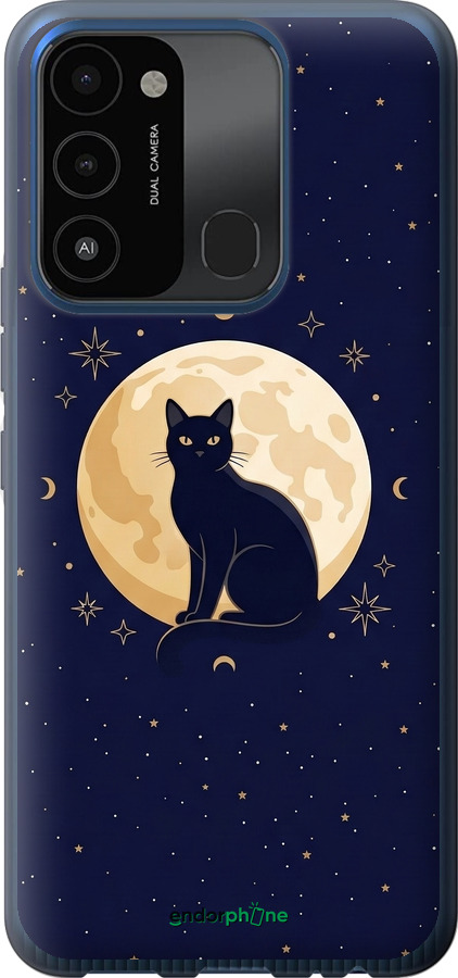 Силіконовий чехол Cute Cat Celestial/Witchy для Tecno Spark Go 2022 KG5m - 6787u-2638 изображение 