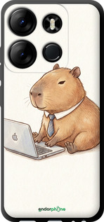 TPU чехол Funny Capybara CEO Working для Infinix Smart 7 - 6777b-3195 изображение 