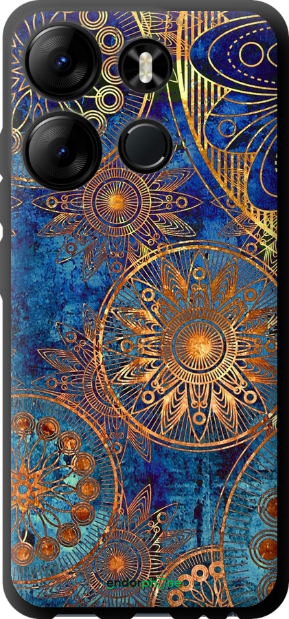 TPU чехол Золотой узор для Tecno Spark Go 2023 BF7 - 678b-2952 изображение 