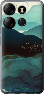 Силиконовый чехол С изображением гор Индиго для Tecno Spark Go 2023 BF7 - 6484u-2952 изображение 