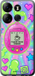 Силиконовый чехол Y2K Aesthetic Retro Pet: Годуй мене кавою для Infinix Smart 7 - 6784u-3195 изображение 