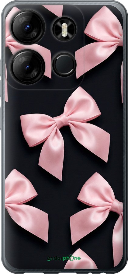 Силиконовый чехол Coquette Ribbons Dark Coquette для Infinix Smart 7 - 6767u-3195 изображение 