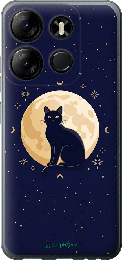 Силиконовый чехол Cute Cat Celestial/Witchy для Tecno Spark Go 2023 BF7 - 6787u-2952 изображение 