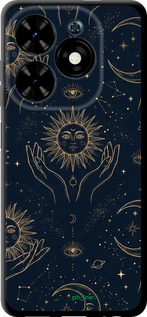 TPU чехол Celestial Harmony: Sun & Moon Gold Mystic Pattern для Tecno Spark Go 2024 - 6778b-3432 изображение 