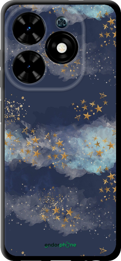 TPU чехол Ніч золоті зірки для Tecno Spark Go 2024 - 5421b-3432 изображение 