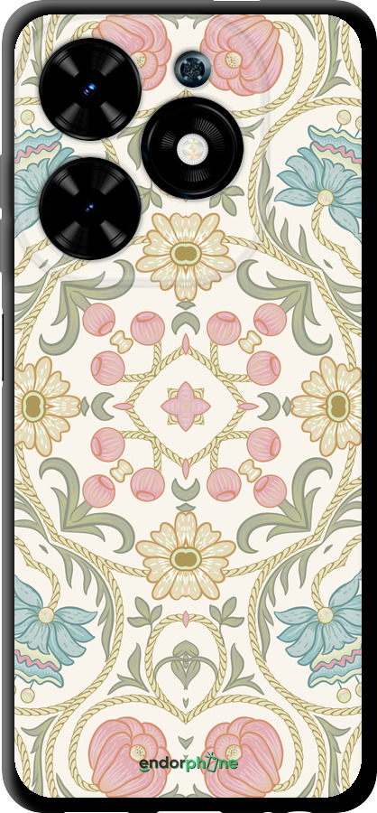 TPU чехол Квітковий орнамент v2 для Tecno Spark Go 2024 - 5513b-3432 изображение 
