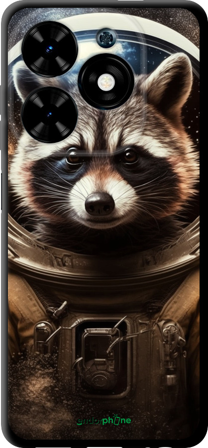 TPU чехол Raccoon austronaut для Tecno Spark Go 2024 - 5581b-3432 изображение 