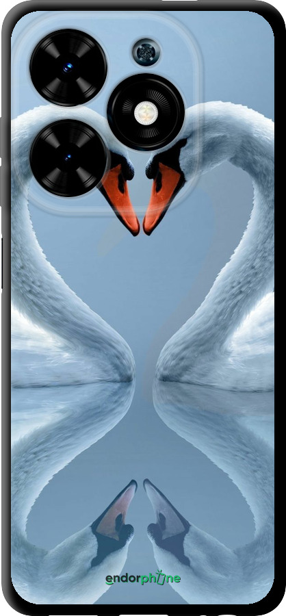 TPU чехол Лебеді для Tecno Spark Go 2024 - 6007b-3432 изображение 