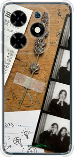 Силіконовий протиударний с посиленими кутами чехол Aesthetic Scrapbook Collage для Tecno Spark Go 2024 - 6773sp-3432 изображение 