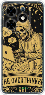 Силіконовий протиударний с посиленими кутами чехол The Overthinker для Tecno Spark Go 2024 - 6774sp-3432 изображение 