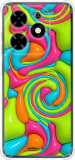 Силикон с усиленными углами чехол Y2K Jelly Dream для Tecno Spark Go 2024 - 6780sp-3432 изображение 