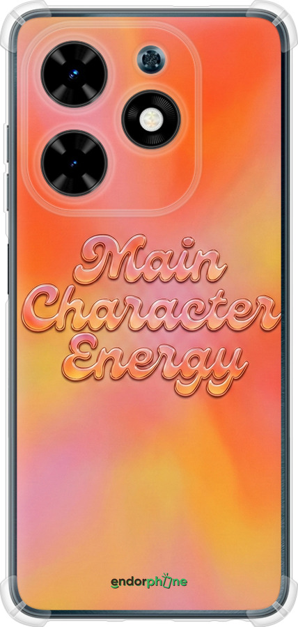 Силикон с усиленными углами чехол Aura Gradient Main Character Energy Aesthetic Y2K для Tecno Spark Go 2024 - 6783sp-3432 изображение 