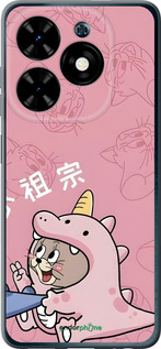 Силиконовый чехол Том и джерри 2 для Tecno Spark Go 2024 - 6359u-3432 изображение 