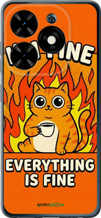 Силіконовий чехол Funny Cat для Tecno Spark Go 2024 - 6786u-3432 изображение 