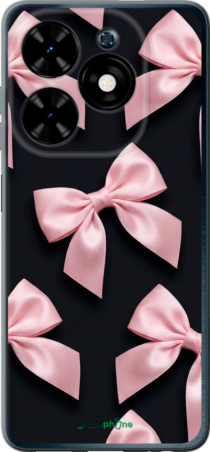 Силиконовый чехол Coquette Ribbons Dark Coquette для Tecno Spark Go 2024 - 6767u-3432 изображение 