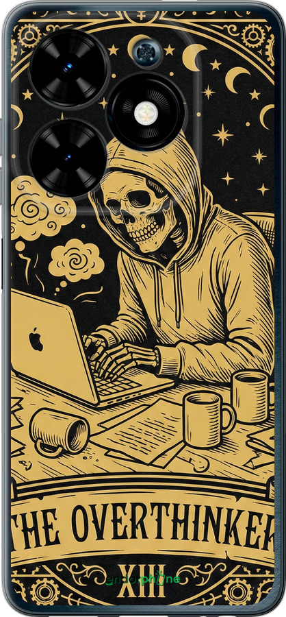 Силиконовый чехол The Overthinker для Tecno Spark Go 2024 - 6774u-3432 изображение 