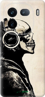 Силиконовый чехол Скелет-меломан v2 для Vivo IQOO 12 PRO - 1200u-3420 изображение 