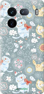 Силіконовий чехол Кошенята v3 для Vivo IQOO 12 PRO - 1223u-3420 изображение 