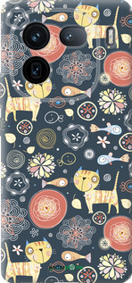 Силиконовый чехол Котята v4 для Vivo IQOO 12 PRO - 1224u-3420 изображение 