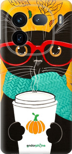 Силиконовый чехол Осенний кот для Vivo IQOO 12 PRO - 4026u-3420 изображение 