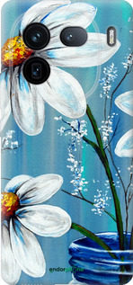 Силиконовый чехол Красивые арт-ромашки для Vivo IQOO 12 PRO - 4031u-3420 изображение 