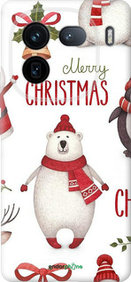 Силіконовий чехол Merry Christmas для Vivo IQOO 12 PRO - 4106u-3420 изображение 