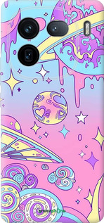 Силиконовый чехол Розовая галактика для Vivo IQOO 12 PRO - 4146u-3420 изображение 