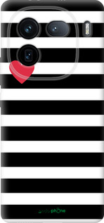 Силиконовый чехол Черно-белые полосы для Vivo IQOO 12 PRO - 4461u-3420 изображение 