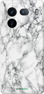 Силиконовый чехол Мрамор белый для Vivo IQOO 12 PRO - 4480u-3420 изображение 