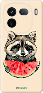 Силиконовый чехол Енотик с арбузом для Vivo IQOO 12 PRO - 4605u-3420 изображение 