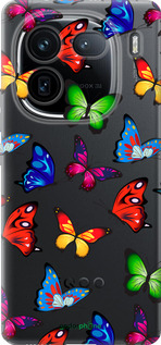 Силиконовый чехол Красочные мотыльки для Vivo IQOO 12 PRO - 4761u-3420 изображение 