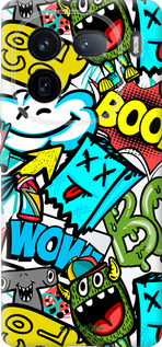 Силиконовый чехол Стикеры v4 для Vivo IQOO 12 PRO - 5508u-3420 изображение 