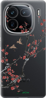 Силиконовый чехол Сакура v2 для Vivo IQOO 12 PRO - 5538u-3420 изображение 