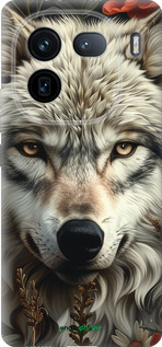 Силиконовый чехол Волчий взгляд для Vivo IQOO 12 PRO - 6066u-3420 изображение 