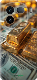 Силиконовый чехол Слитки и доллары для Vivo IQOO 12 PRO - 6105u-3420 изображение 